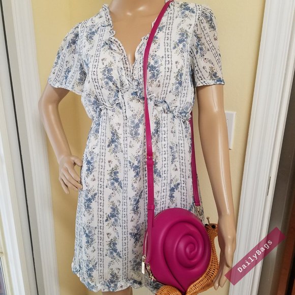 KATE SPADE SNAIL ENCHANTED PINK CROSSBODY BAG - Picture 12 of 13